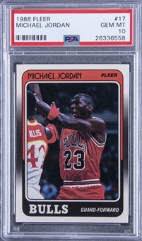 1988-89 Fleer #17 Michael Jordan - PSA GEM MT 10